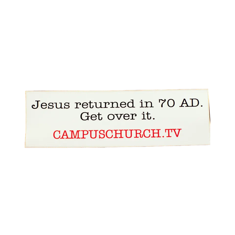 Jesus returned. Get over it.