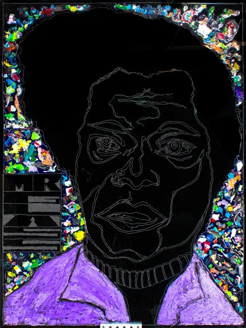 Mr. Glass (Self-Portrait) — Art Print